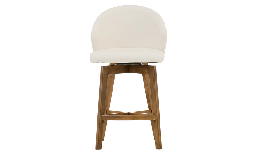 Downtown Pecan Swivel Counter Stool